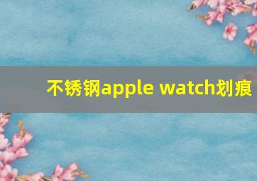 不锈钢apple watch划痕